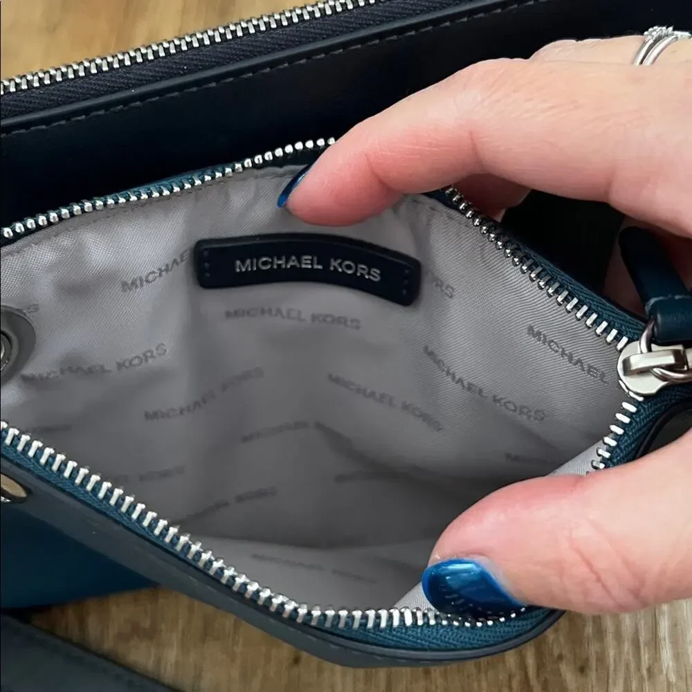 Michael Kors Tri-Color Leather Pouch Trio